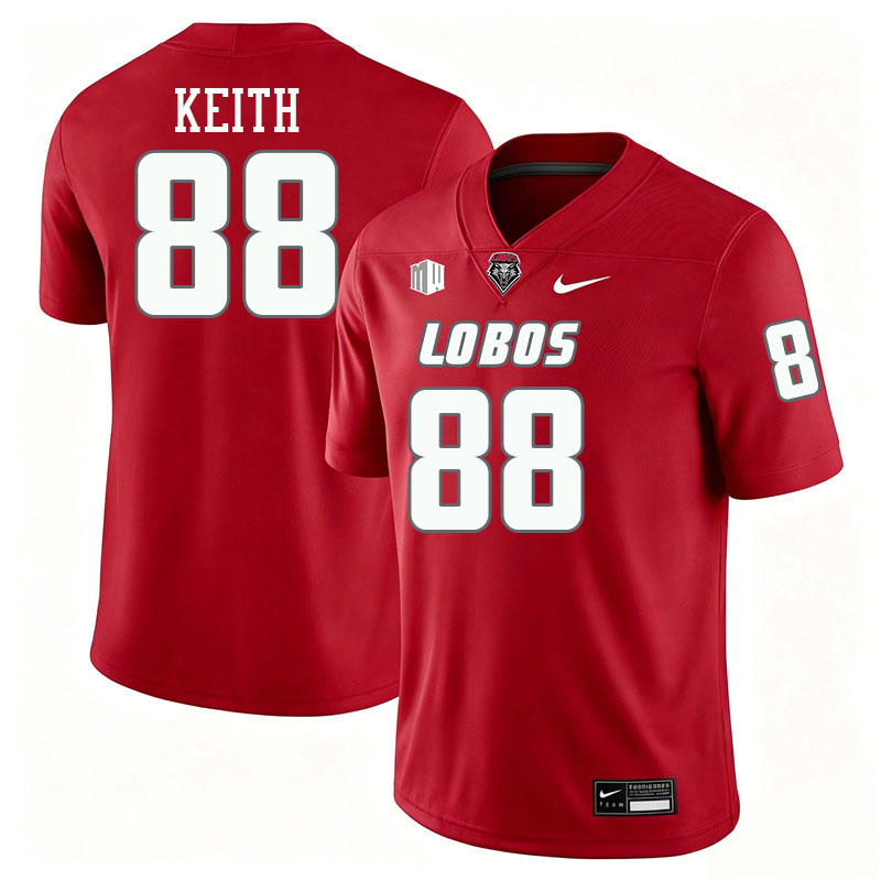 New Mexico Lobos #88 Cade Keith College Football Jerseys,Uniforms-Red
